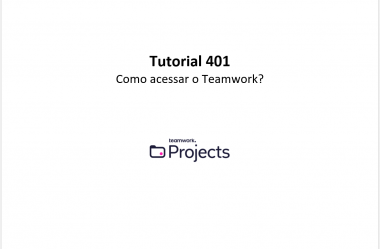 Tutorial 401 – Como acessar o Teamwork?